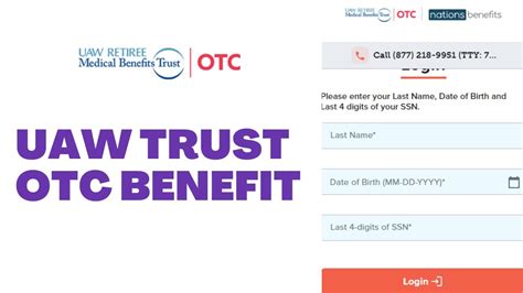 UAW, International Union 8000 E. . Uaw trust otc benefit login